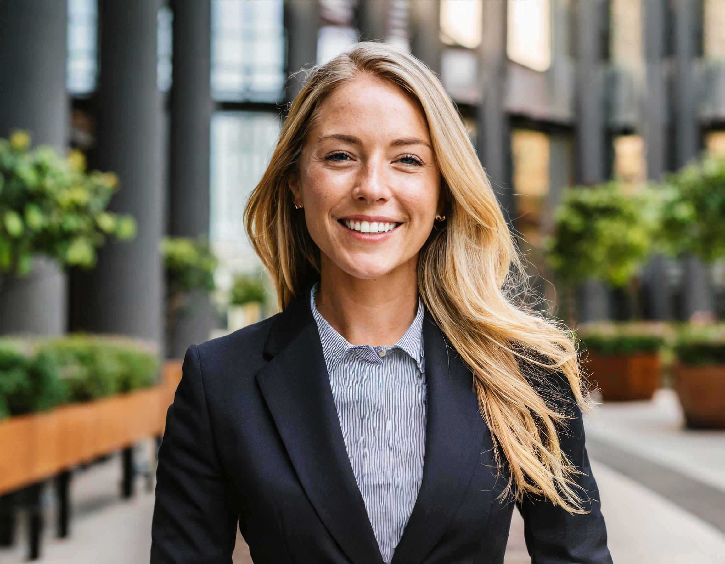 glückliche Person, positive Ausstrahlung